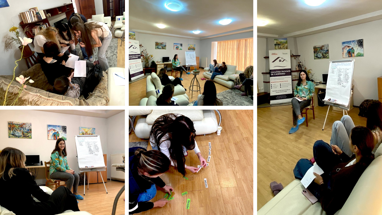 Training de dezvoltare personală la Locuința Socială Asistată In Cammino: „Antrenarea gândirii focusate pe soluții”